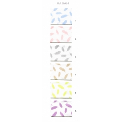 SBIECO DI COTONE STAMP. PIUME - BIA61 - CONF. 25 METRI